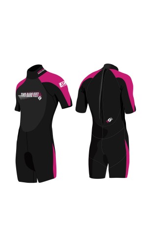 وت سوت غواصی 3 میل کوتاه (شورتی) 3mm Shotry Wetsuit TWO Bare Feet 